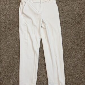 Vera Wang White Tailored Stretch Dress Pants